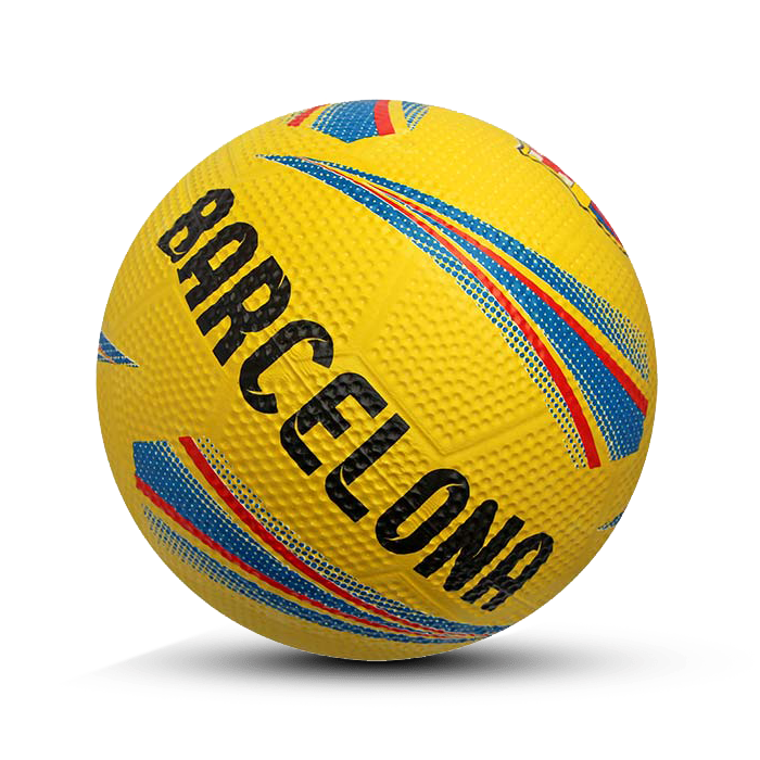 توپ فوتبال لاستیکی بارسلونا سایز ۴