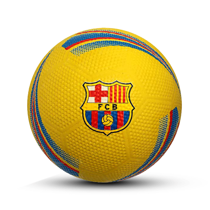 توپ فوتبال لاستیکی بارسلونا سایز ۴