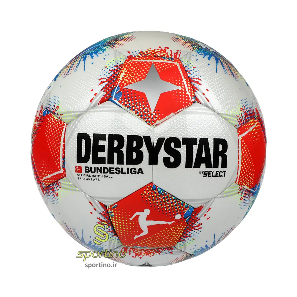 توپ فوتبال چرمی دربی استار بوندسلیگا آلمان 2026 سایز 5