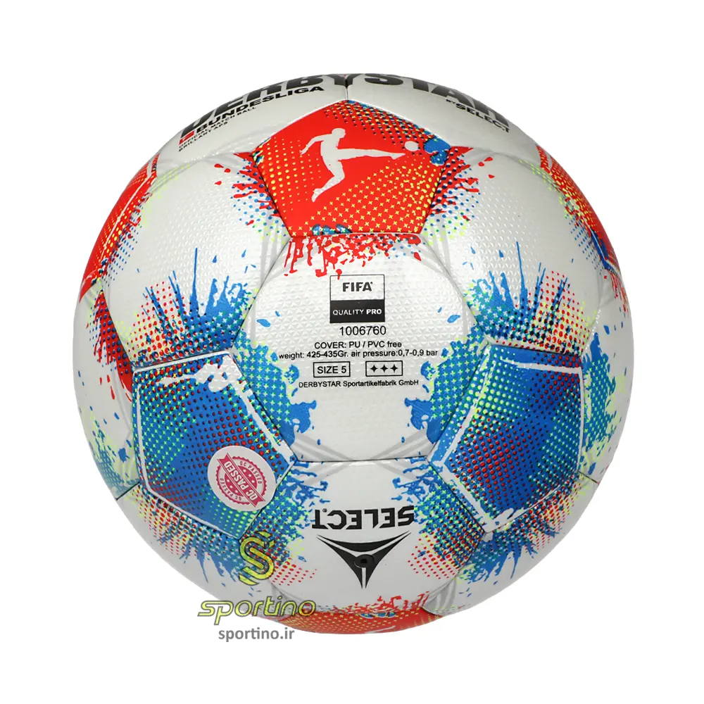 توپ فوتبال چرمی دربی استار بوندسلیگا آلمان 2026 سایز 5