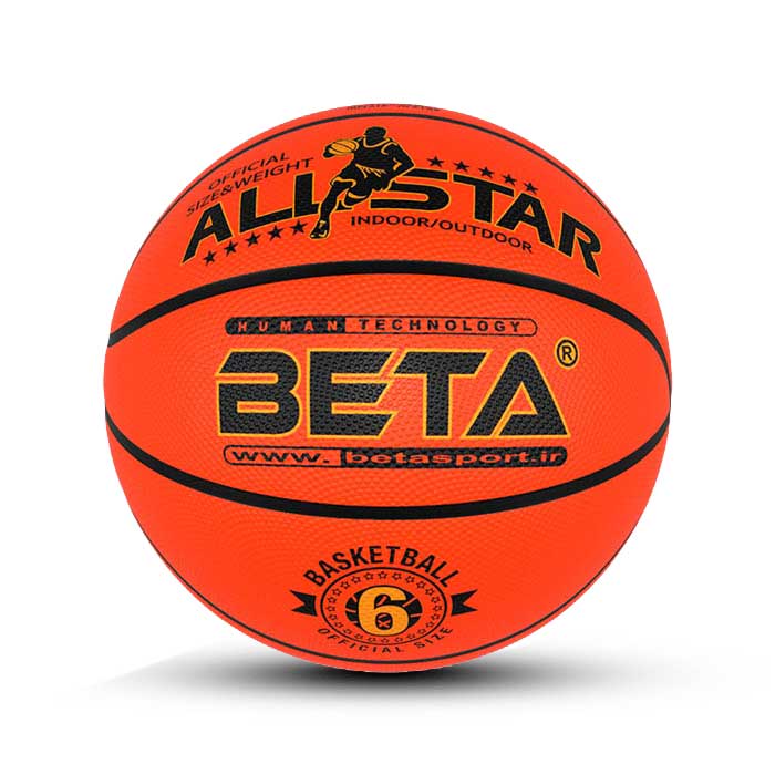 توپ بسکتبال لاستیکی آل استار سایز۶