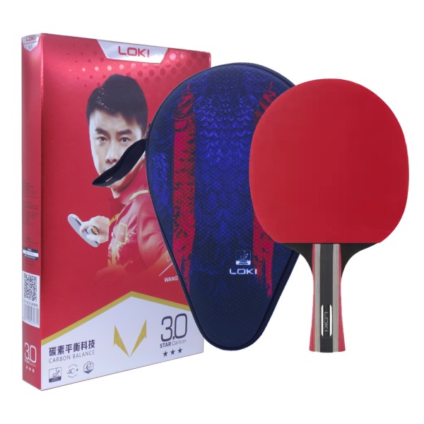 راکت پینگ پنگ لوکی کربن دار سه ستاره مدل R302
