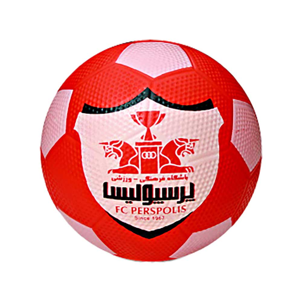 توپ فوتبال لاستیکی پرسپولیس سایز ۳