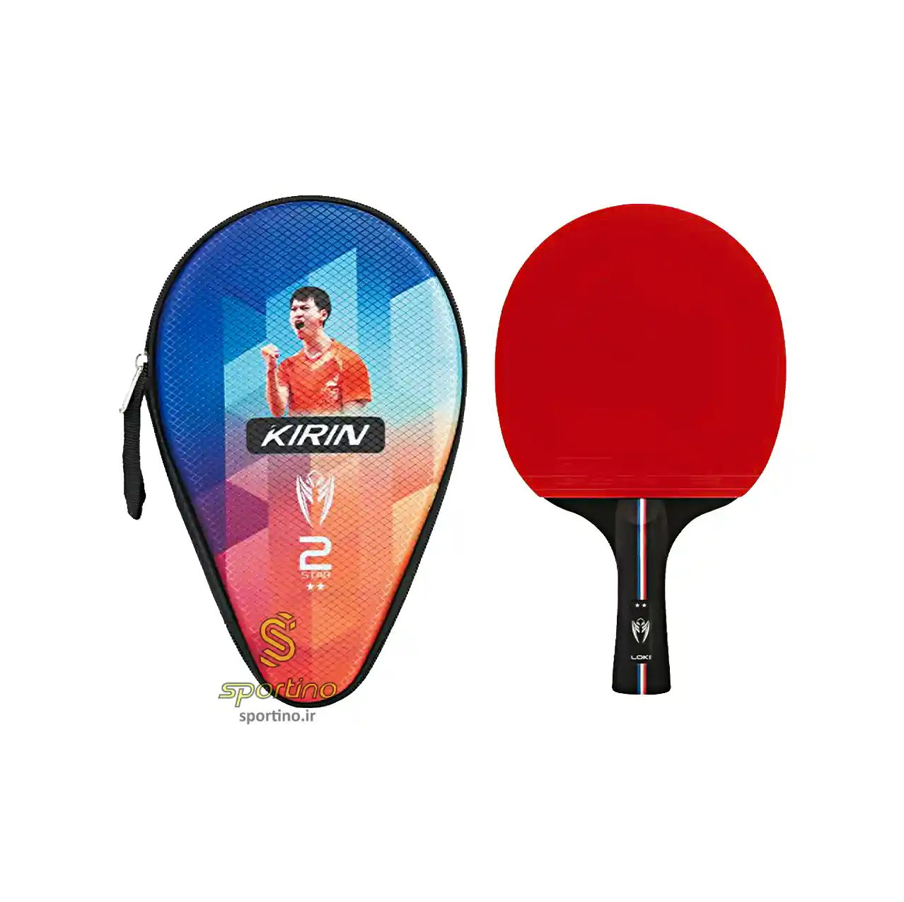 راکت پینگ پنگ لوکی کایرین k2 دو ستاره k202