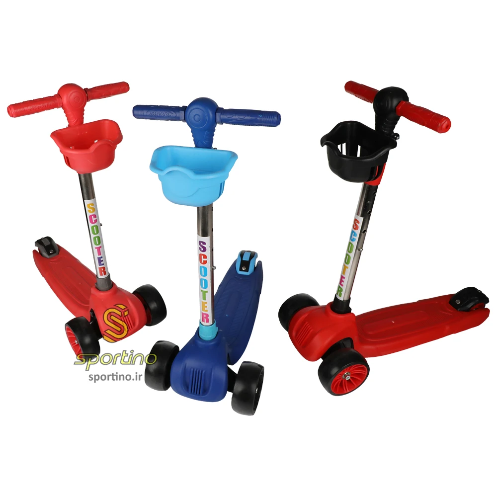 اسکوتر موزیکال چراغدار سبد دار T2