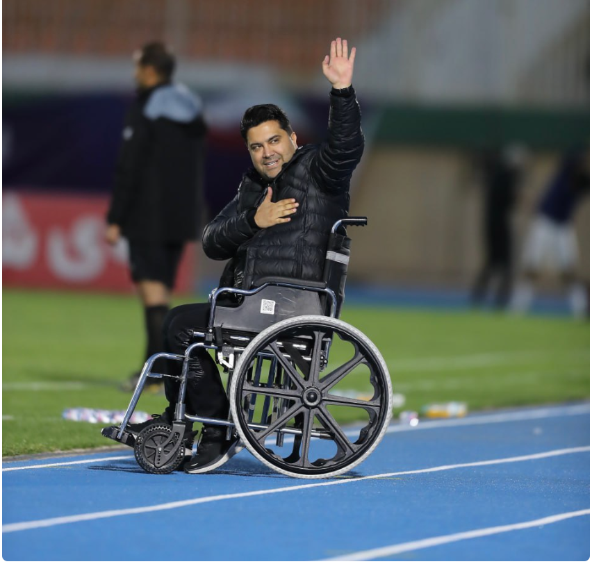 مربی جوان ویلچرنشین چادرملو